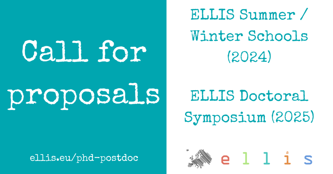 Call for proposals Organisation of ELLIS Summer/Winter Schools (2024