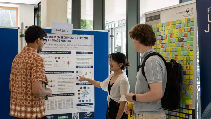ELLIS Unit Jena, people looking at a poster