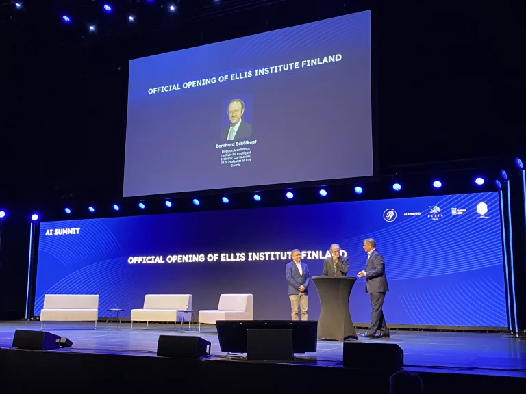 Official opening remarks by Serge Belongie (ELLIS President), Bernhard Schölkopf (ELLIS Co-Founder) and Finland's Prime Minister Petteri Orpo.