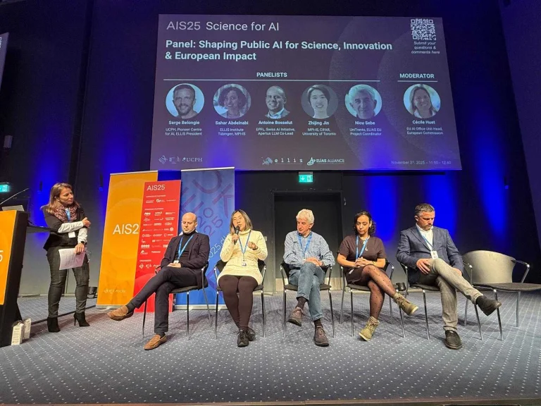 ELLIS Members take part in a panel on Shaping Public AI for Science, Innovation and European Impact at AIS25 in Copenhagen
