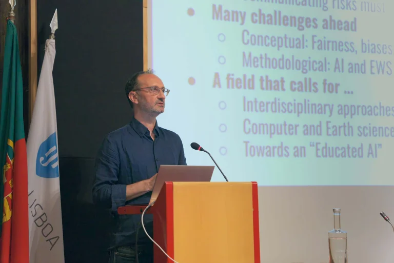 Gustau Camps-Valls at the ELLIS Doctoral Symposium 2026 in Lisbon