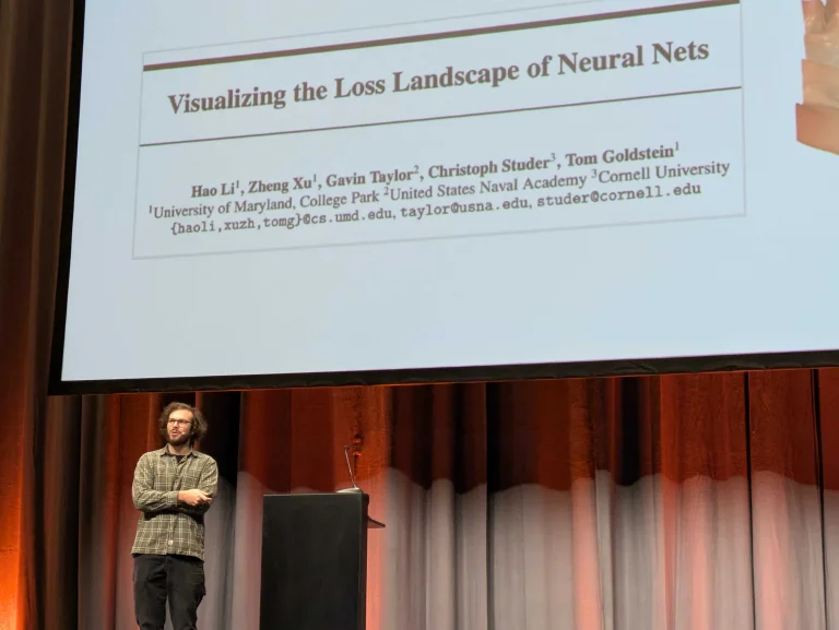 Antonio Orvieto speaking at EurIPS