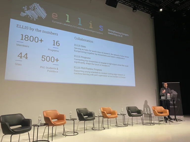 Sami Kaski, Director of ELLIS Institute Finland, opens the Scientific Seminar and introduces the ELLIS Society