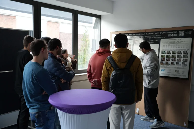 ELLIS Pre-NeurIPS Fest 2025: Unit Darmstadt, people looking at posters