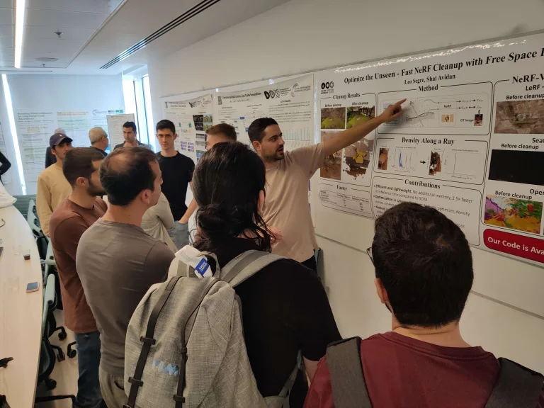 ELLIS Pre-NeurIPS Fest 2025: Unit Tel Aviv, people looking at posters