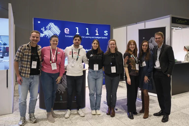 ELLIS staff at the ELLIS exhibitor booth.