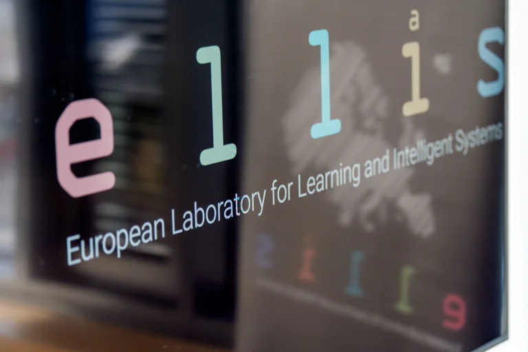 ELLIS logo with a reflection of the logo