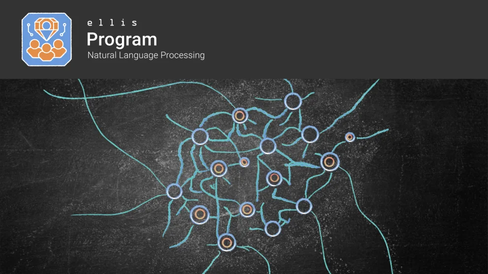 ELLIS Program Natural Language Processing with handdrawn image of neural networks