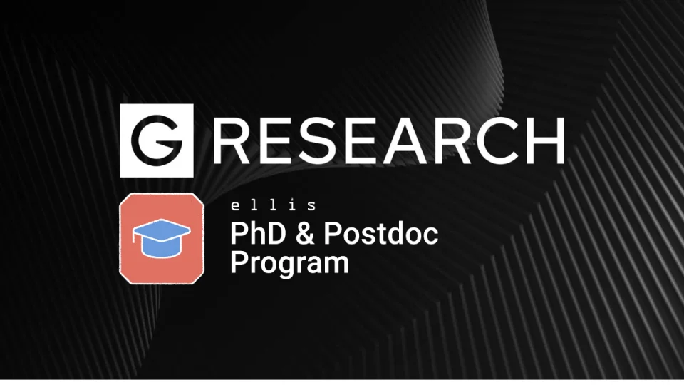 G-Research invests in the ELLIS PhD & Postdoc Program