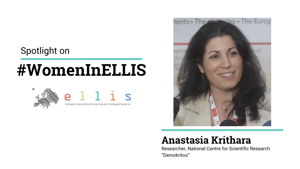 Spotlight on #WomenInELLIS on Anastasia Krithara, Researcher at National Centre for Scientific Research 