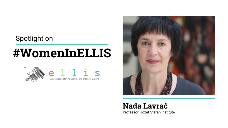 Spotlight on #WomenInELLIS on Nada Lavrac, Professor at Jozef Stefan Institute