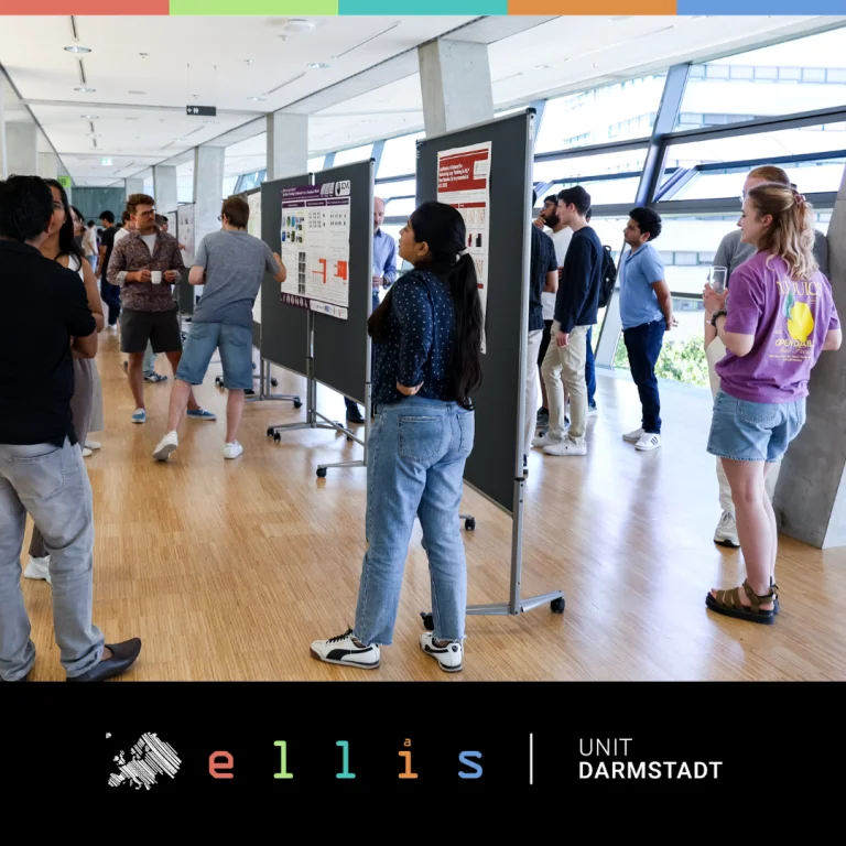 Unit Darmstadt bringing together local researchers and Zuse School ELIZA scholars from across Germany to their ICML dedicatd poster session.