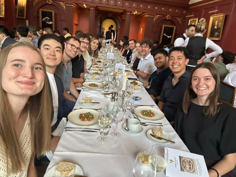 Dinner at Sidney Sussex College.