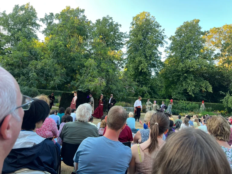 Evening at the Cambridge Shakespeare Festival.