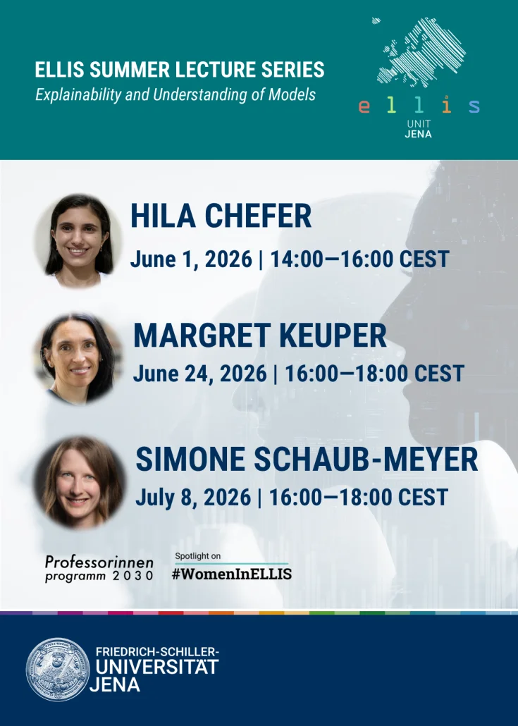 ELLIS Unit Jena ELLIS Summer Lecture Series with Hila Chefer, Margret Keuper and Simone Schaub-Meyer