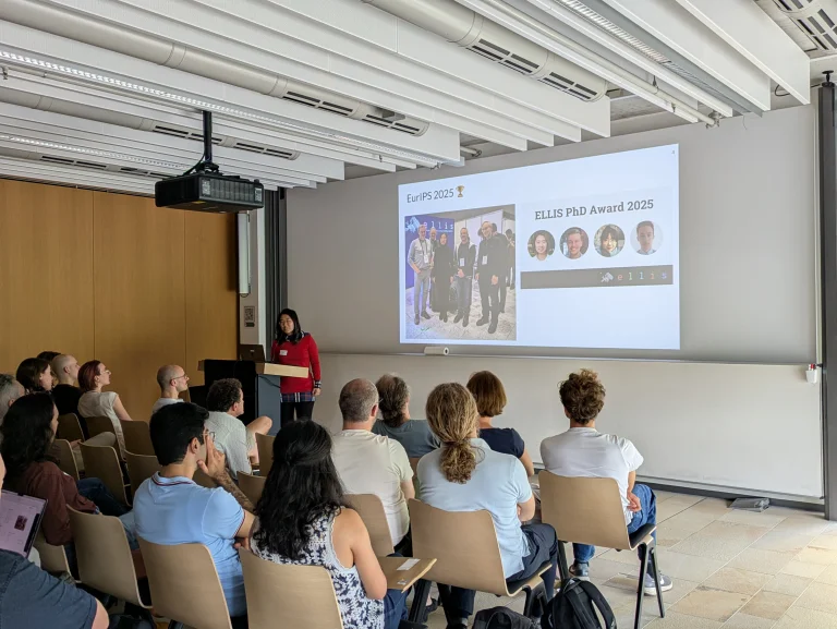 Zhijing Jin (University of Toronto, Max Planck Institute for Intelligent Systems, CIFAR AI Chair), former ELLIS PhD student and ELLIS PhD Award winner 2025